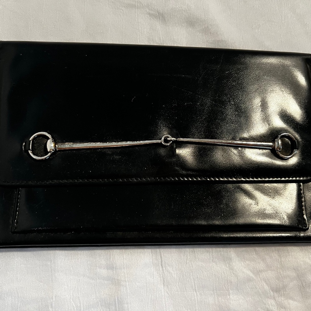 Gucci horse bit clutch